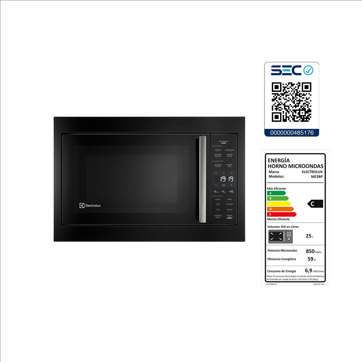 Microondas ME3BP Electrolux
