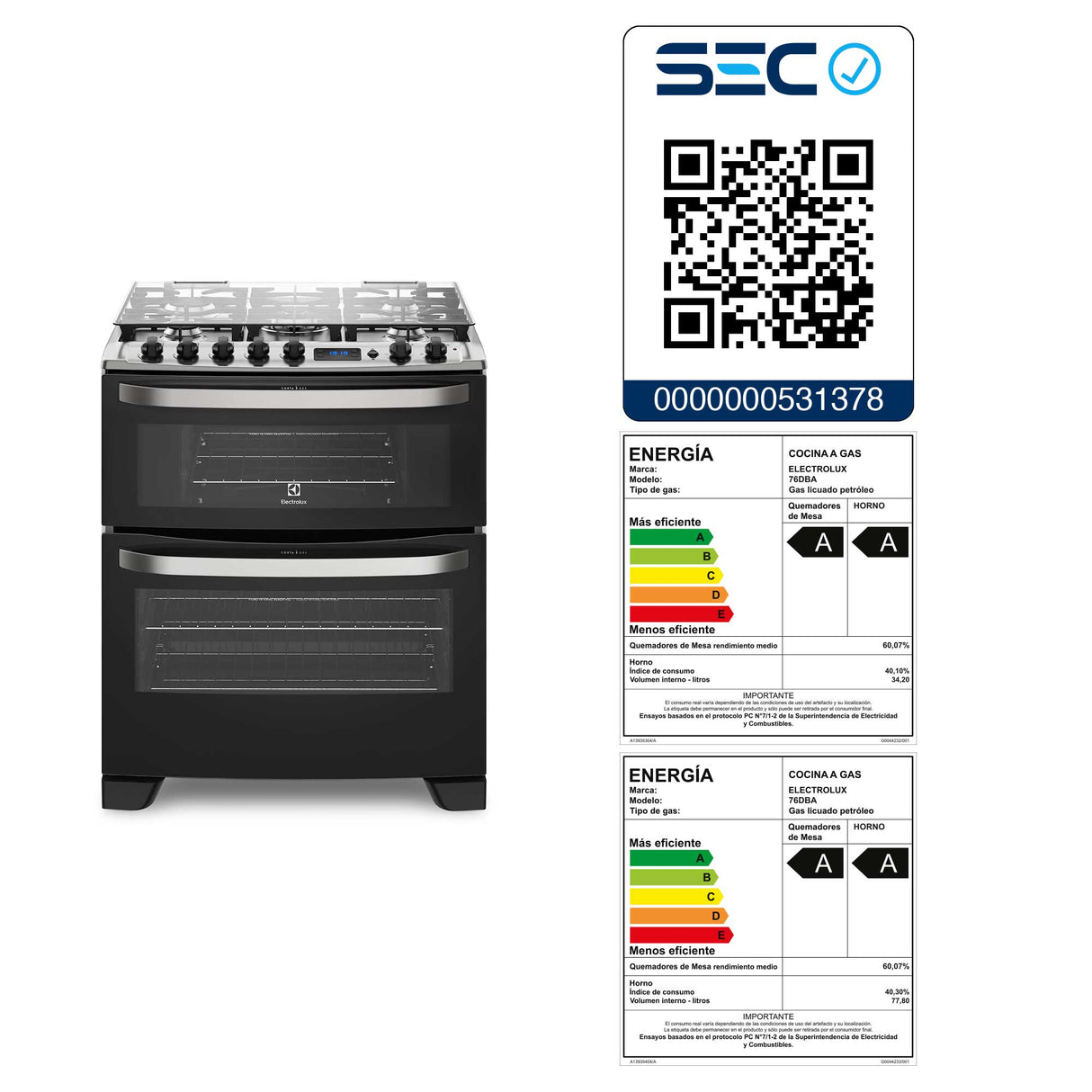 Cocina Experience Doble Horno y Timer Digital Electrolux
