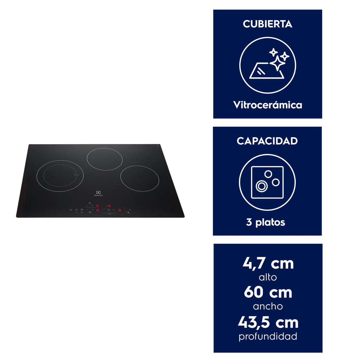 Encimera Vitrocerámica VE6DT Electrolux