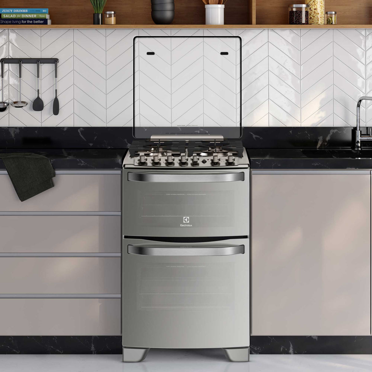 Cocina Experience Doble Horno y Timer Digital Electrolux