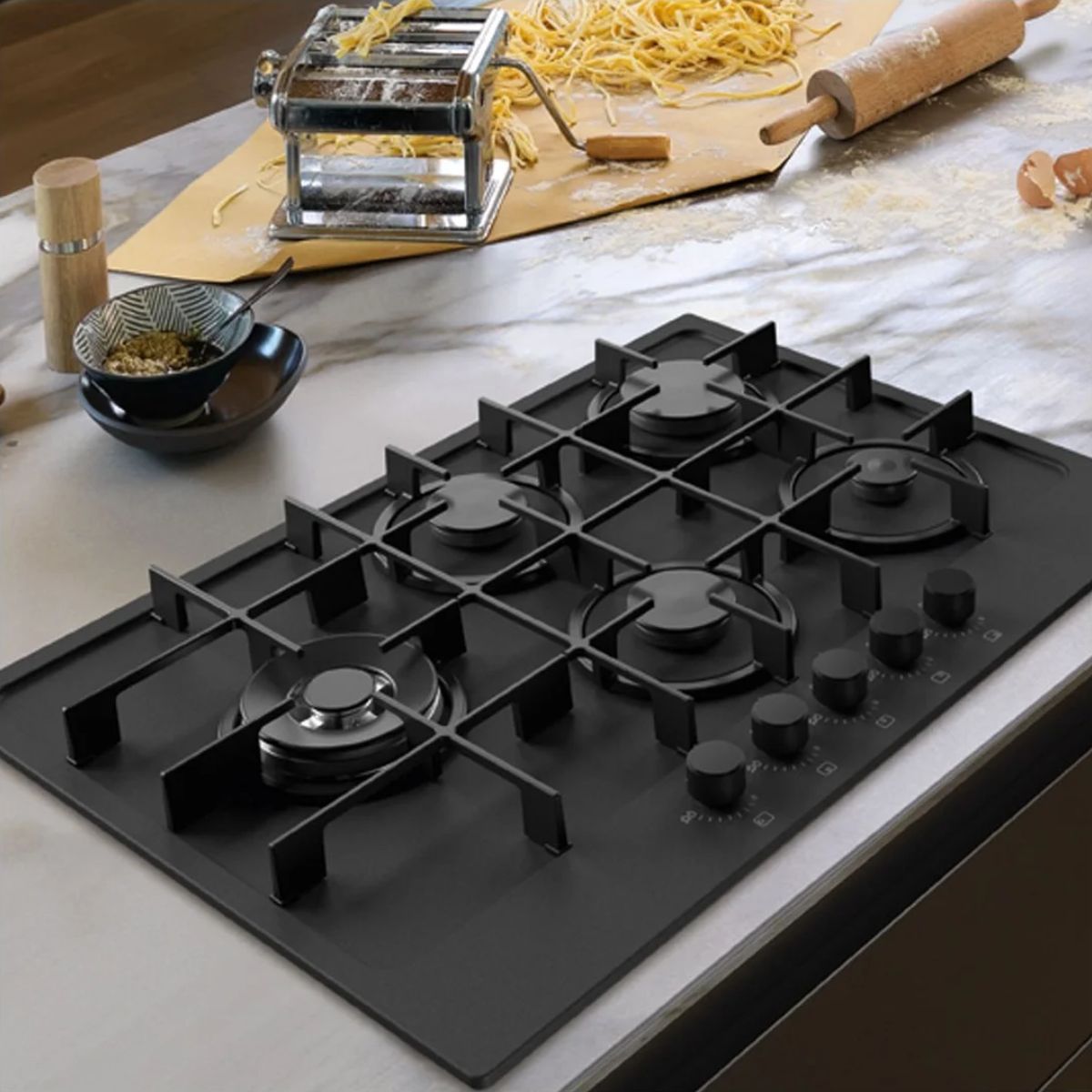 Encimera de gas FHMA 755 4G DCL MBC BK Franke