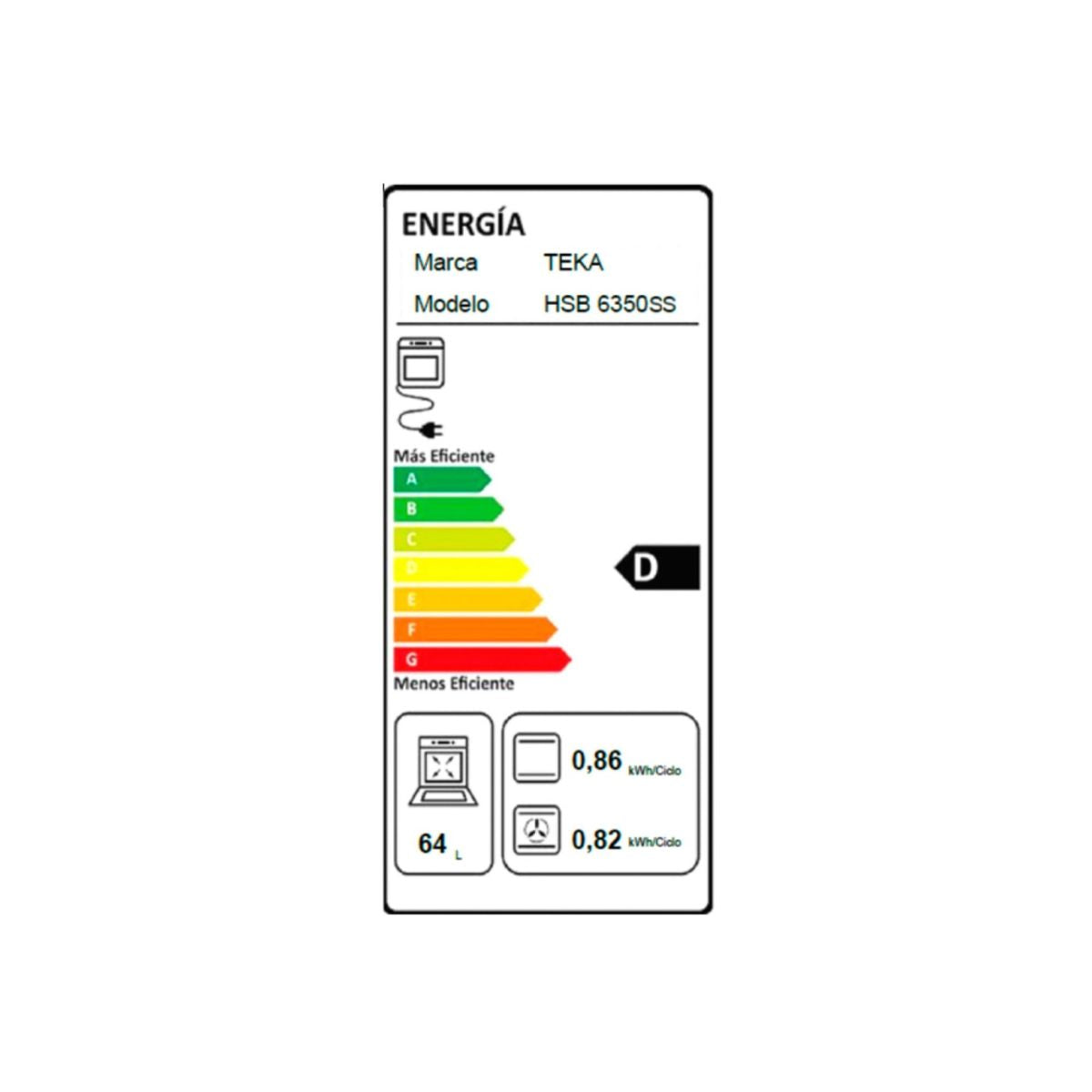 Horno Empotrable 70L NEO HSB 6350 SS Teka
