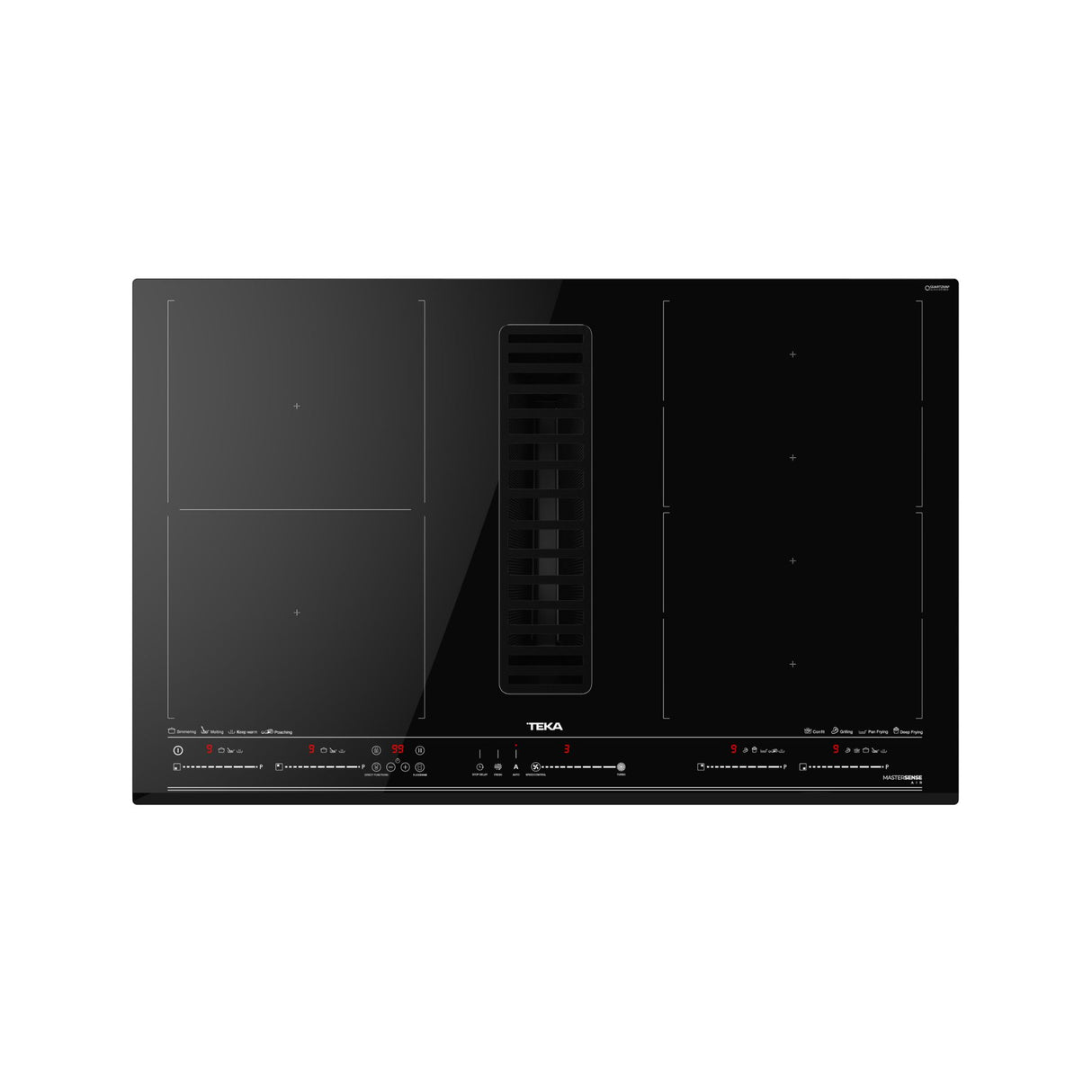 Encimera Inducción AFF 87600 MST BK con Campana Integrada Teka
