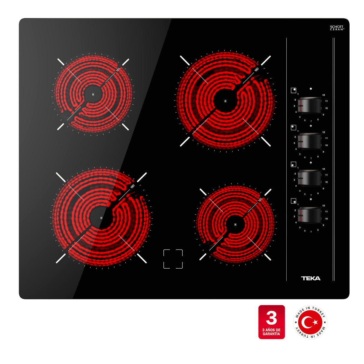 Encimera Vitrocerámica TBC 64000 XFL BK