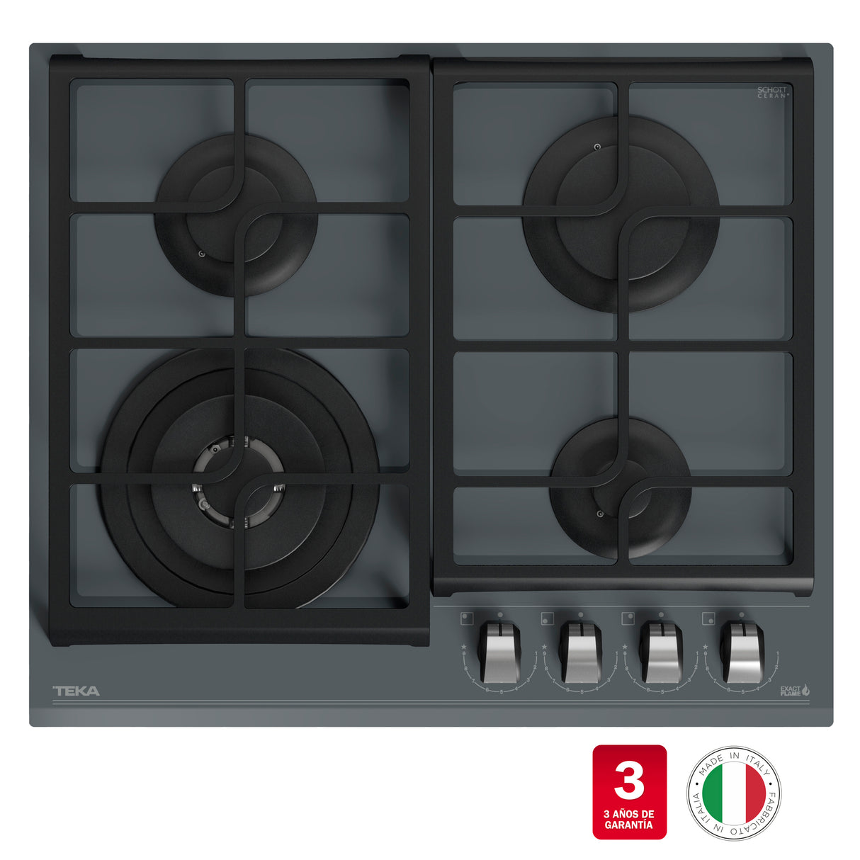 Encimera Urban Colors Teka Cristal Gas GZC 64320 XBB ST