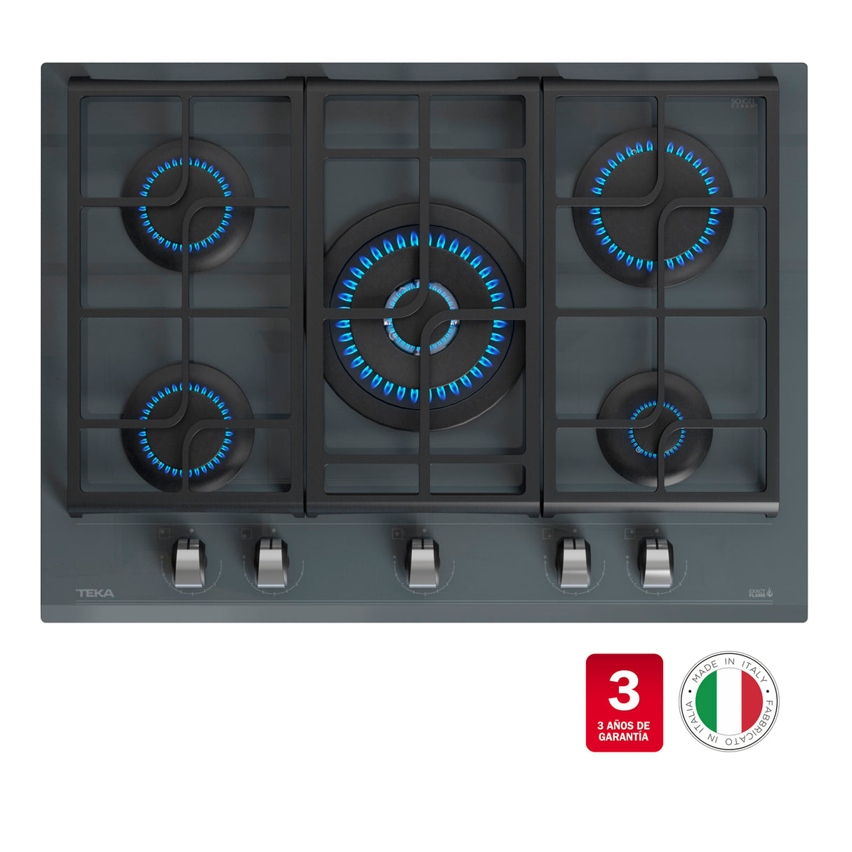 Encimera Urban Colors Cristal TEKA Gas GZC 75330 XBB - Grey