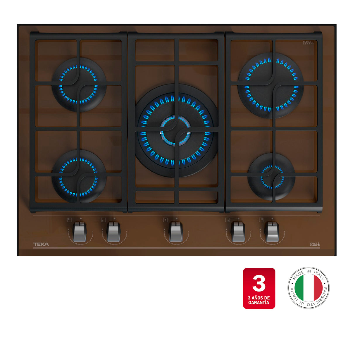 Encimera Urban Colors Teka Cristal Gas GZC 75330 XBB - LB