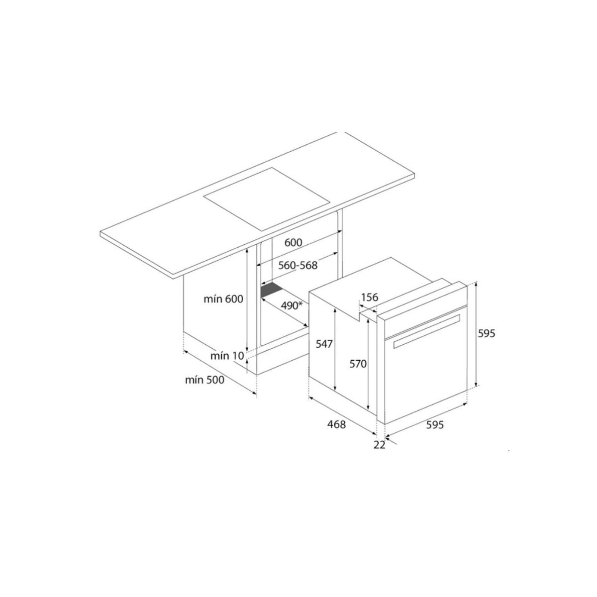 Horno Eléctrico TO 53 57 L Thor
