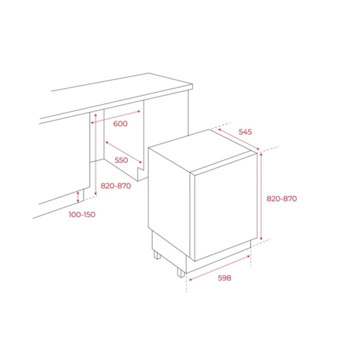 Mini Freezer Integrable RSF 41160 BU Teka