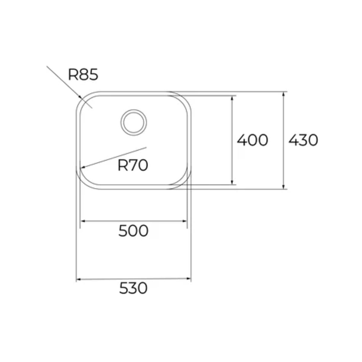 Lavaplatos Bajo cubierta BE 50.40 MAX BW Inox Teka