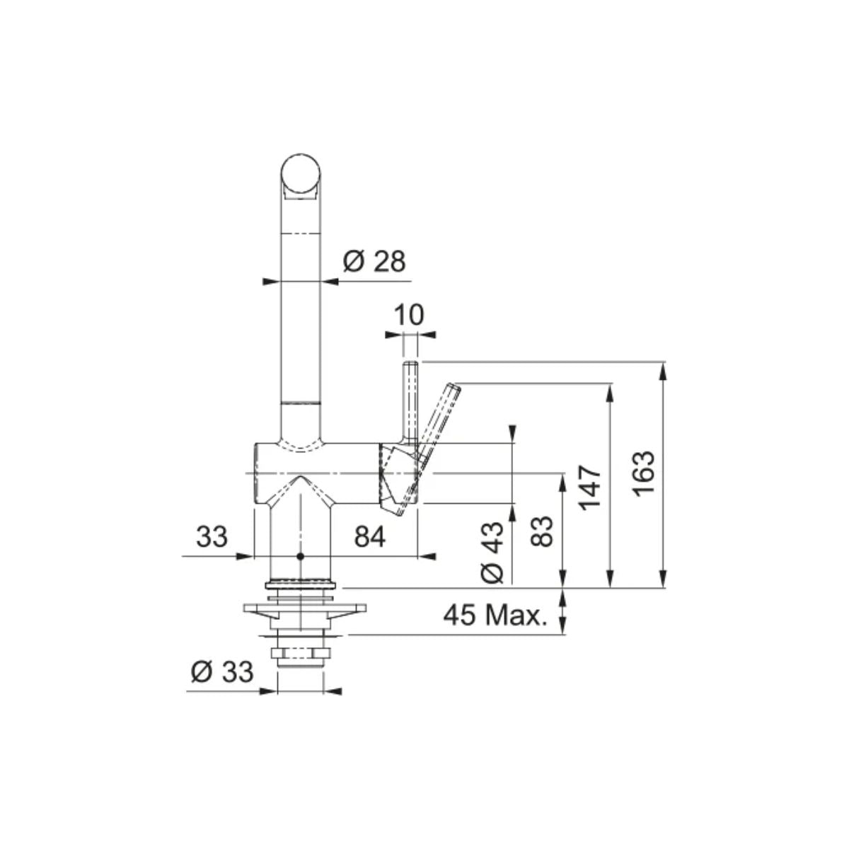 Grifería Active Plus Caño Extraíble Negro Franke