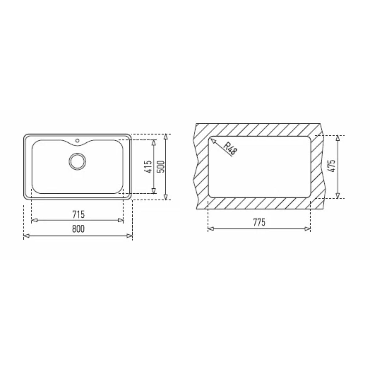 Lavaplatos Empotrado Bahia 1C Teka