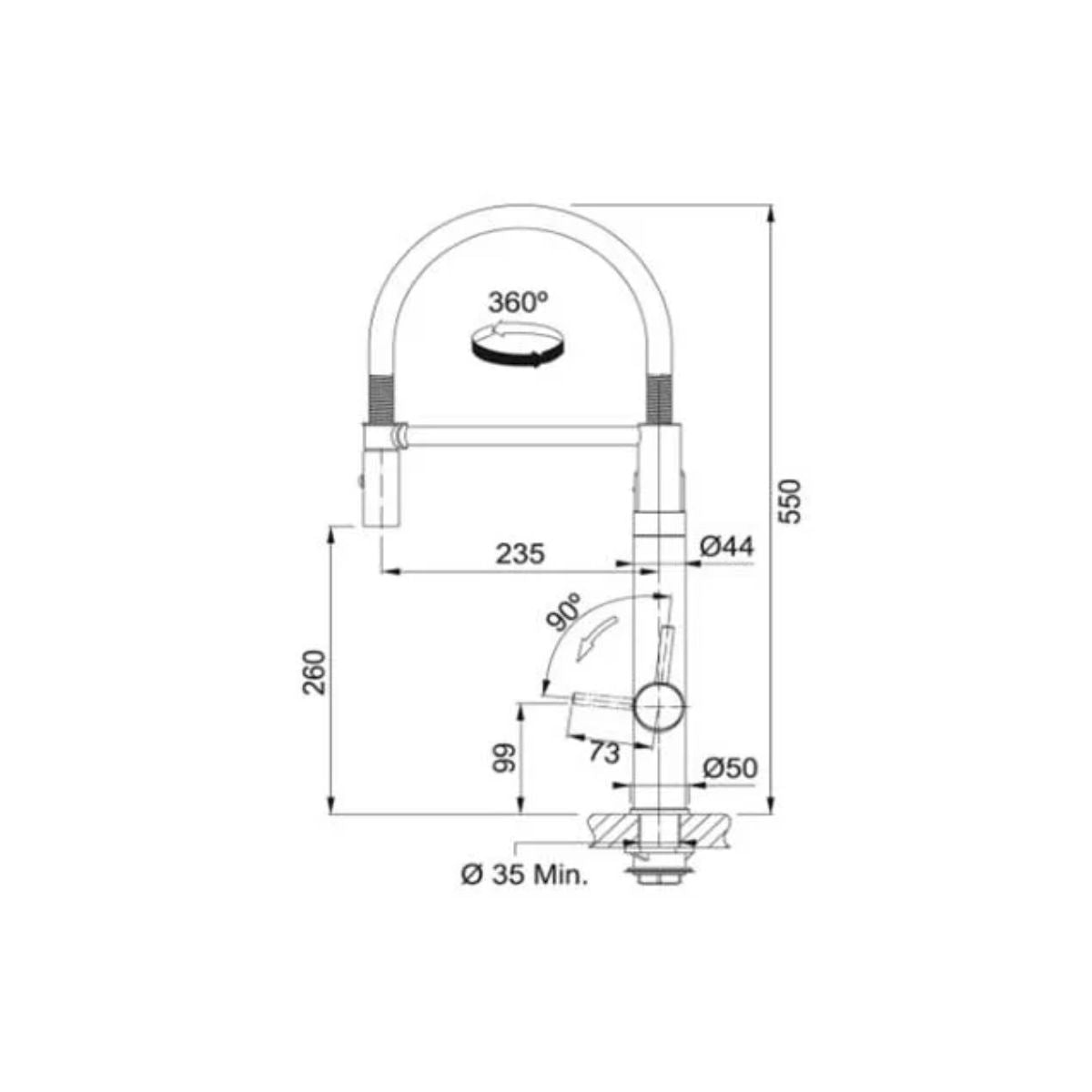 Grifería Vital 2 en 1 Profesional Franke