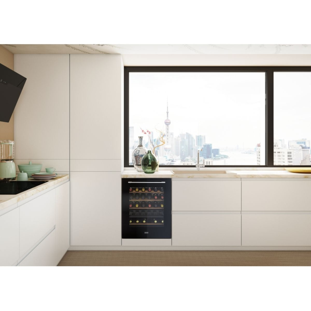 Vinoteca Integrable Maris FMA 36 WCR BK 36 Botellas Franke