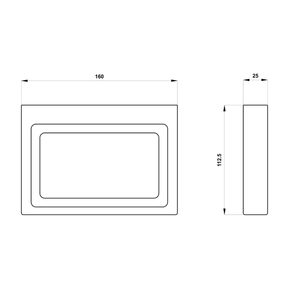 Jabonera Mural Formentera 16x9 cm Teka