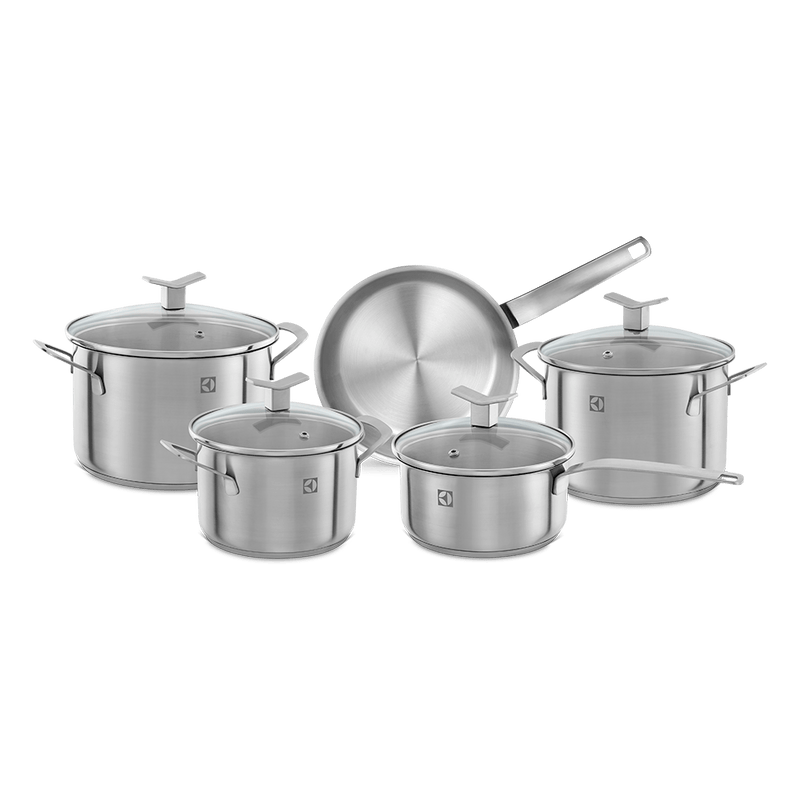 Juego de Ollas Acero Inoxidable Electrolux