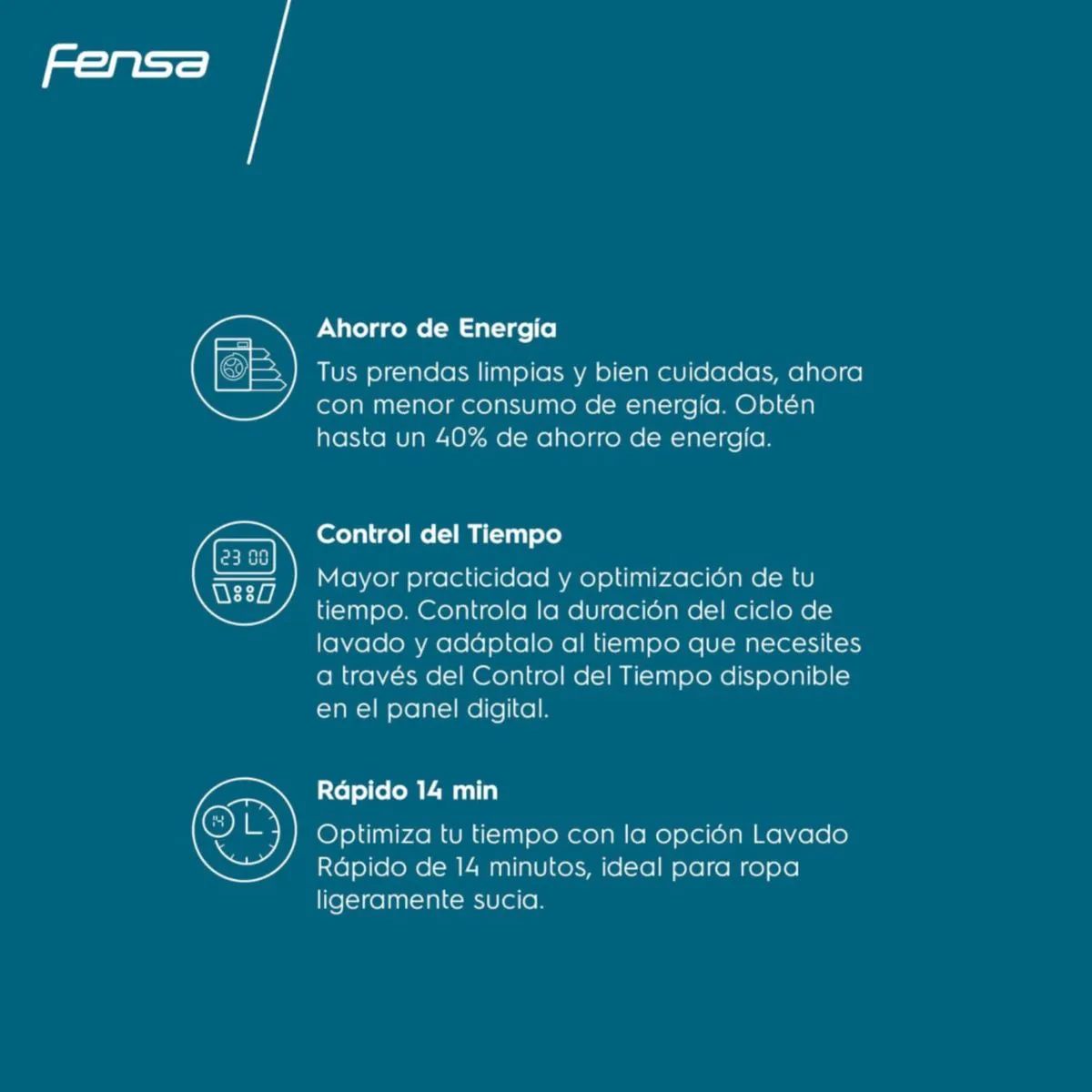 Lavadora Automática Premium Care 16SZ 16 kg Fensa