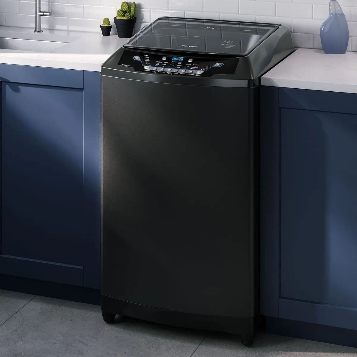 Lavadora Automática Premium Care 16 Onix 16 kg Fensa