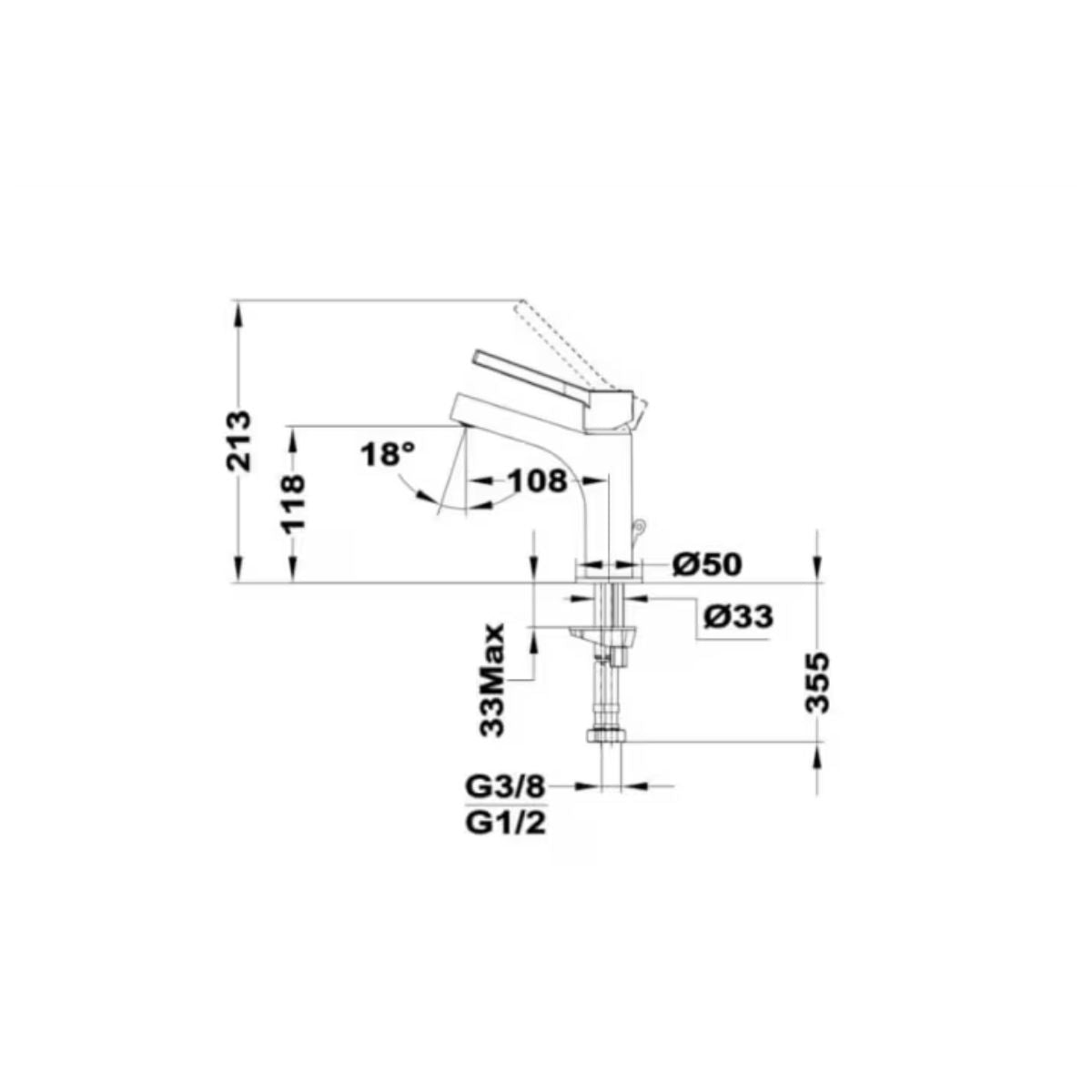 Grifo para Lavamanos Ströhm Dessin L Teka