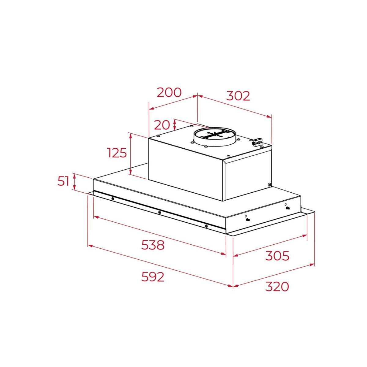 Campana Integrada TEKA GFI KOS IX Inox 60 y 90 cm