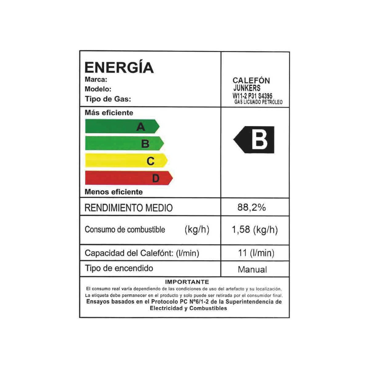 Calefont Tiro Natural Piezo Eléctrico 11L–14L MinimaXX Junkers