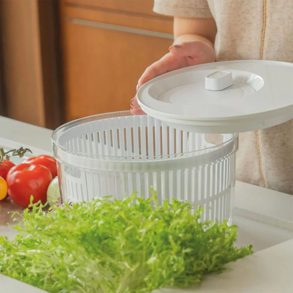 Centrífuga de Verduras Clear Fresh 5,5 lts. Blanca OU