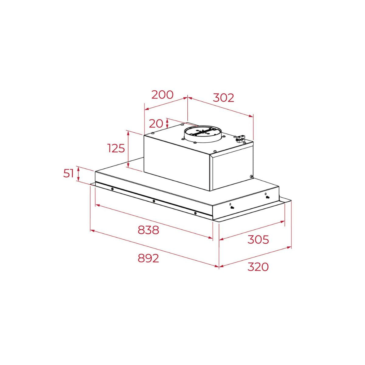 Campana Integrada TEKA GFI KOS IX Inox 60 y 90 cm