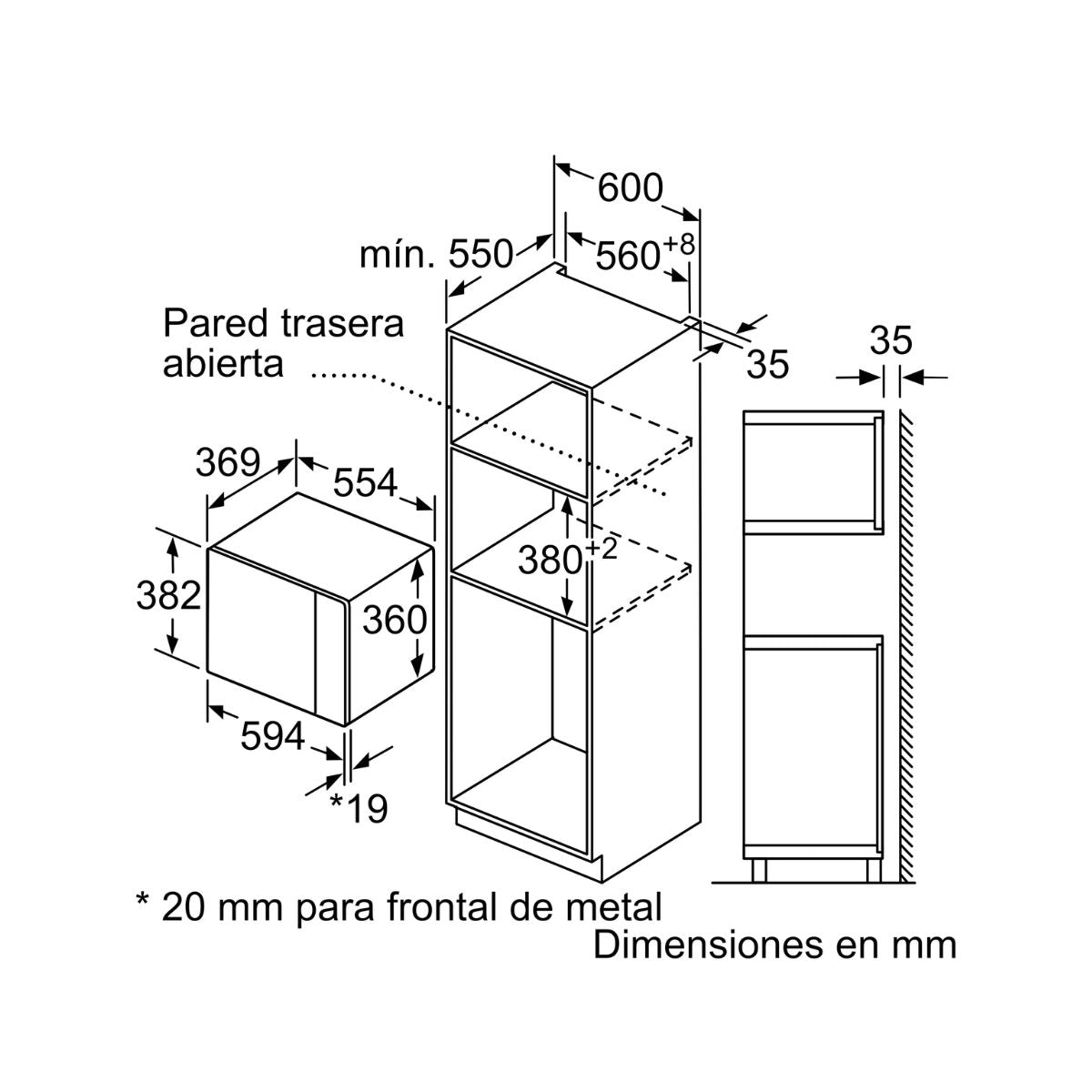 Microondas con Grill 25 Lts Serie 6 BEL554MS0 Bosch