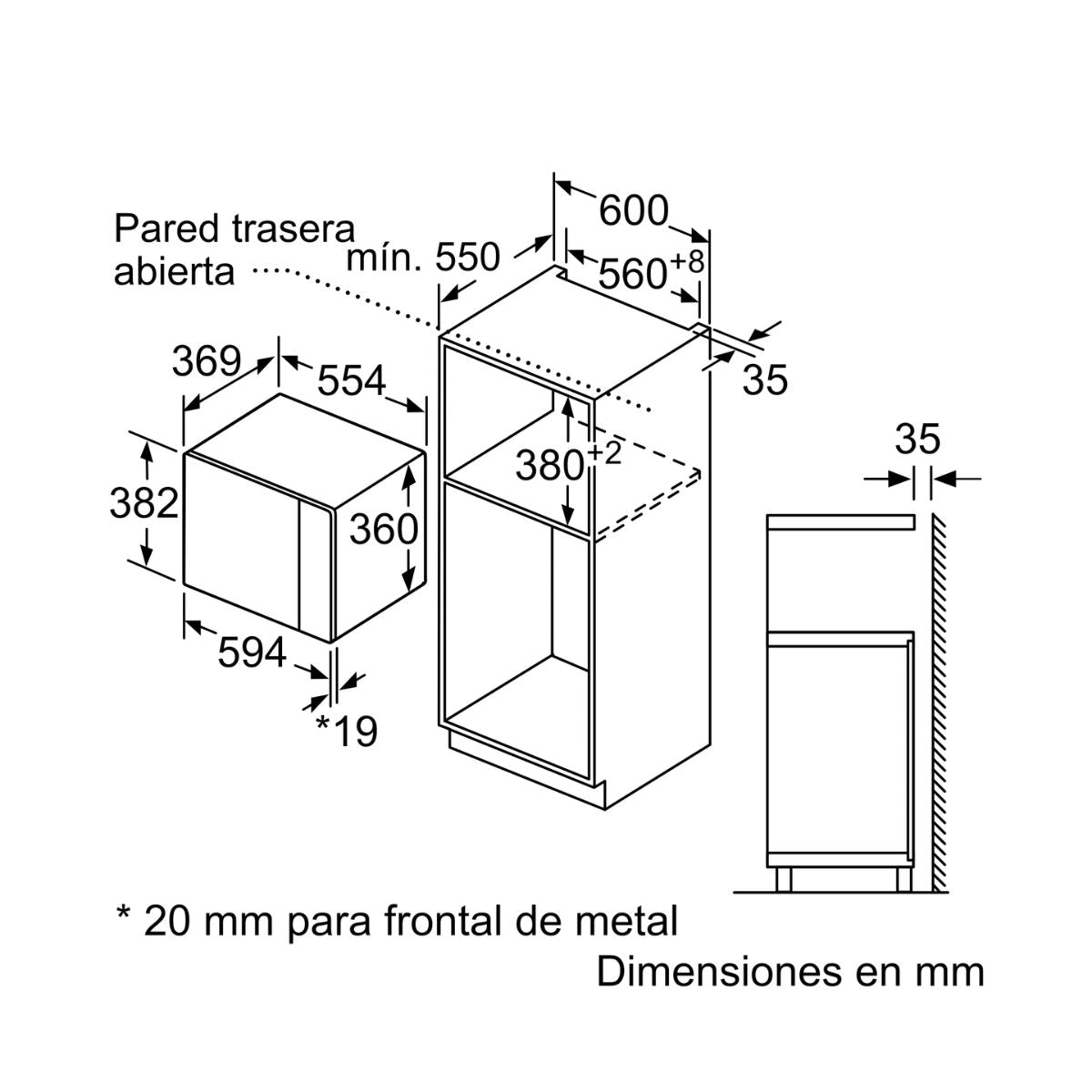 Microondas con Grill 25 Lts Serie 6 BEL554MS0 Bosch