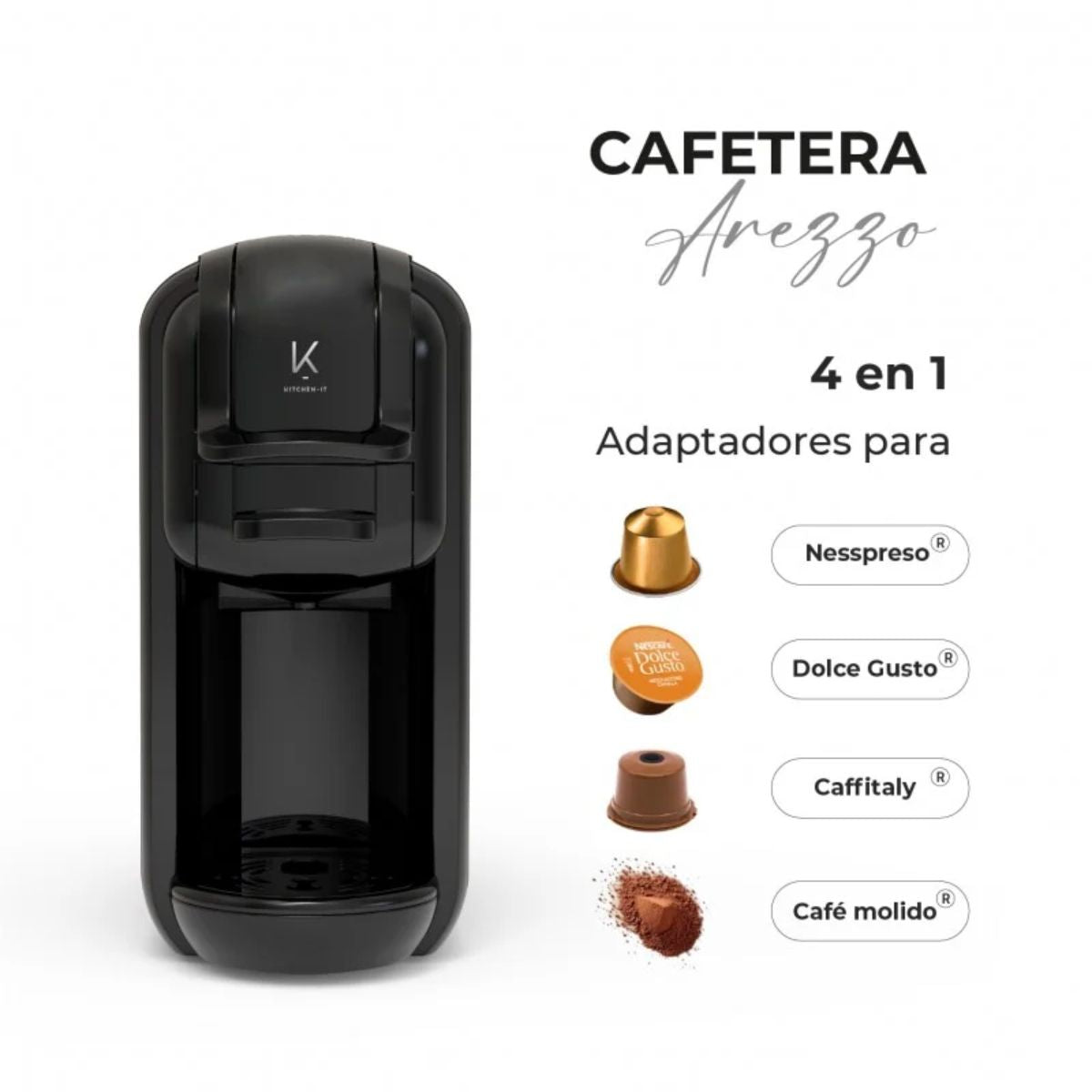 Cafetera Arezzo 4 En 1 Kitchen It