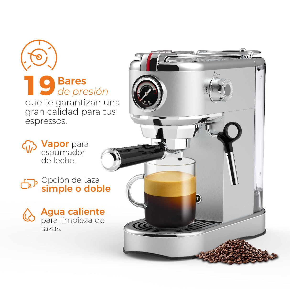 Cafetera Espresso Bari 5 en 1 CB5EN1 Kitchen It