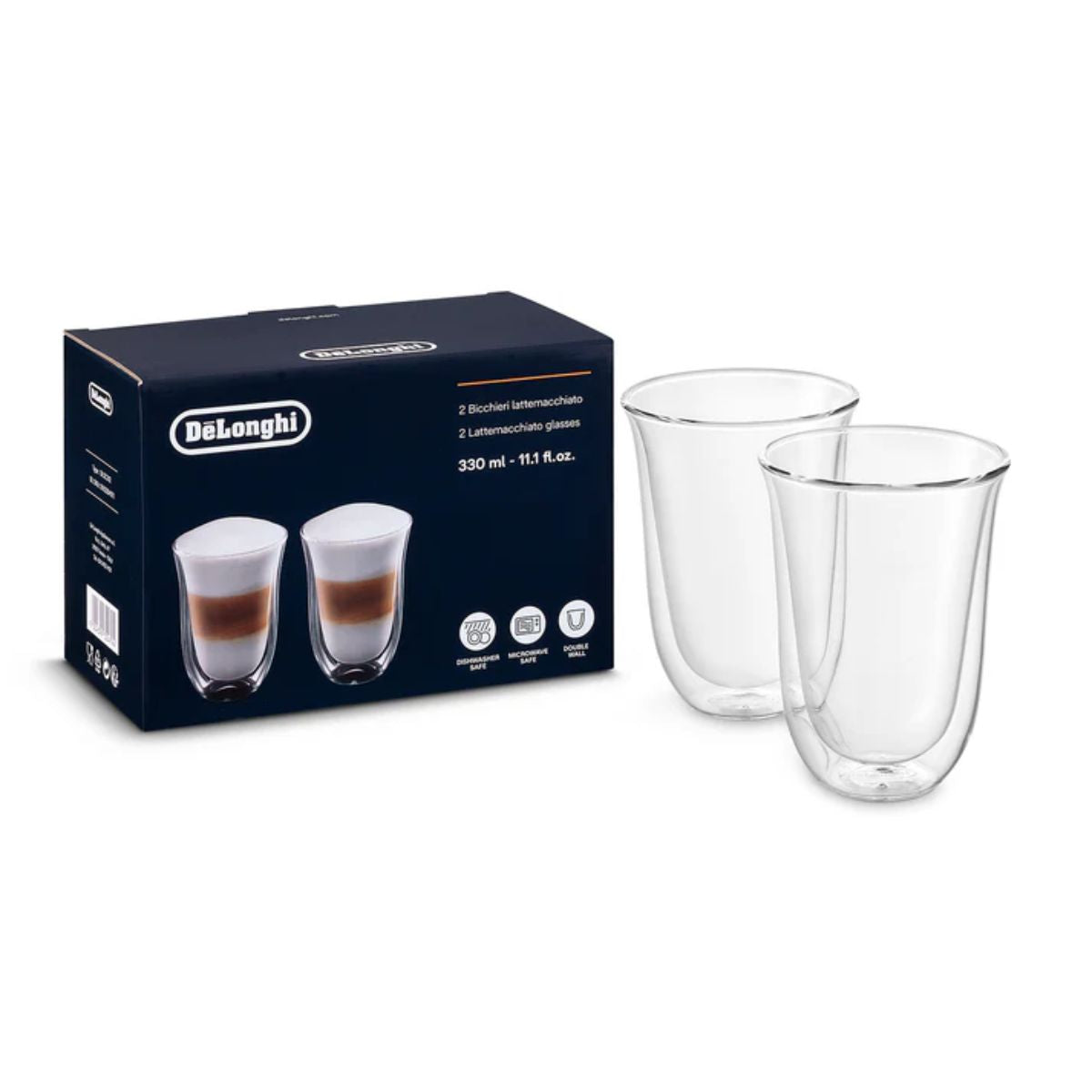 Set Vasos Latte Macchiato De'Longhi
