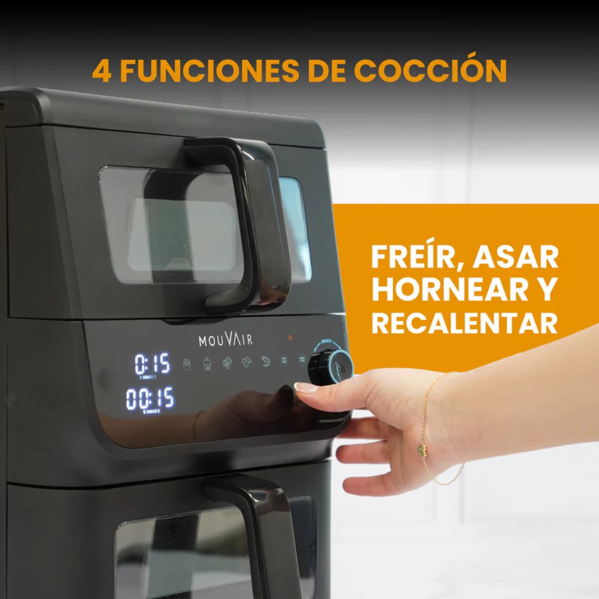 Freidora de Aire Duo 10 Lts Mouvair