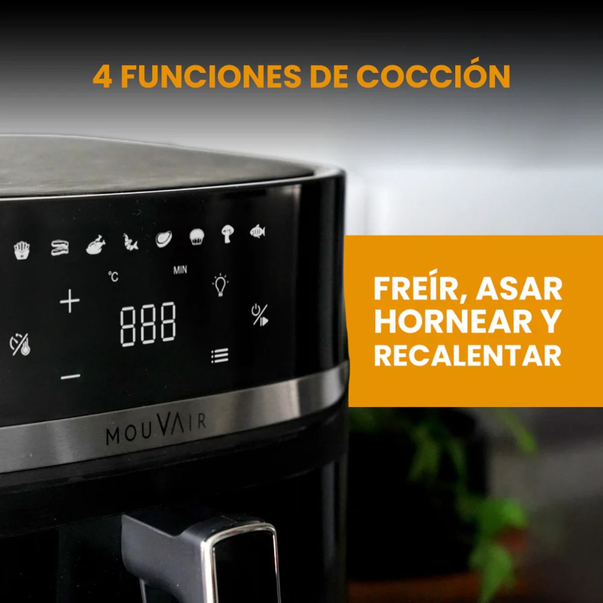 Freidora de Aire Supreme 7,6 Lts Mouvair