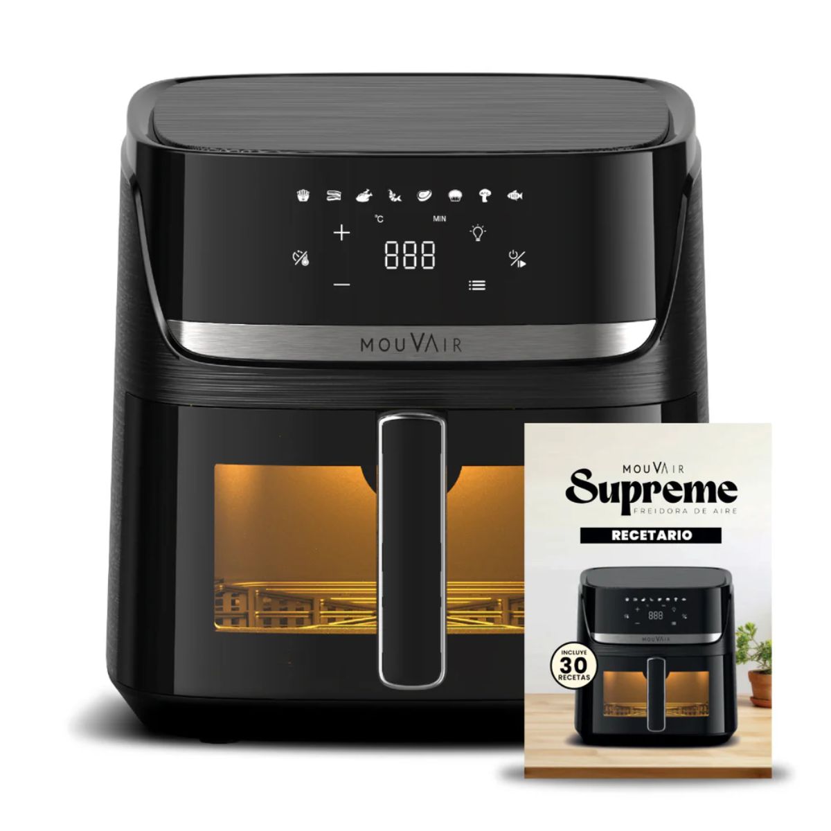 Freidora de Aire Supreme 7,6 Lts Mouvair