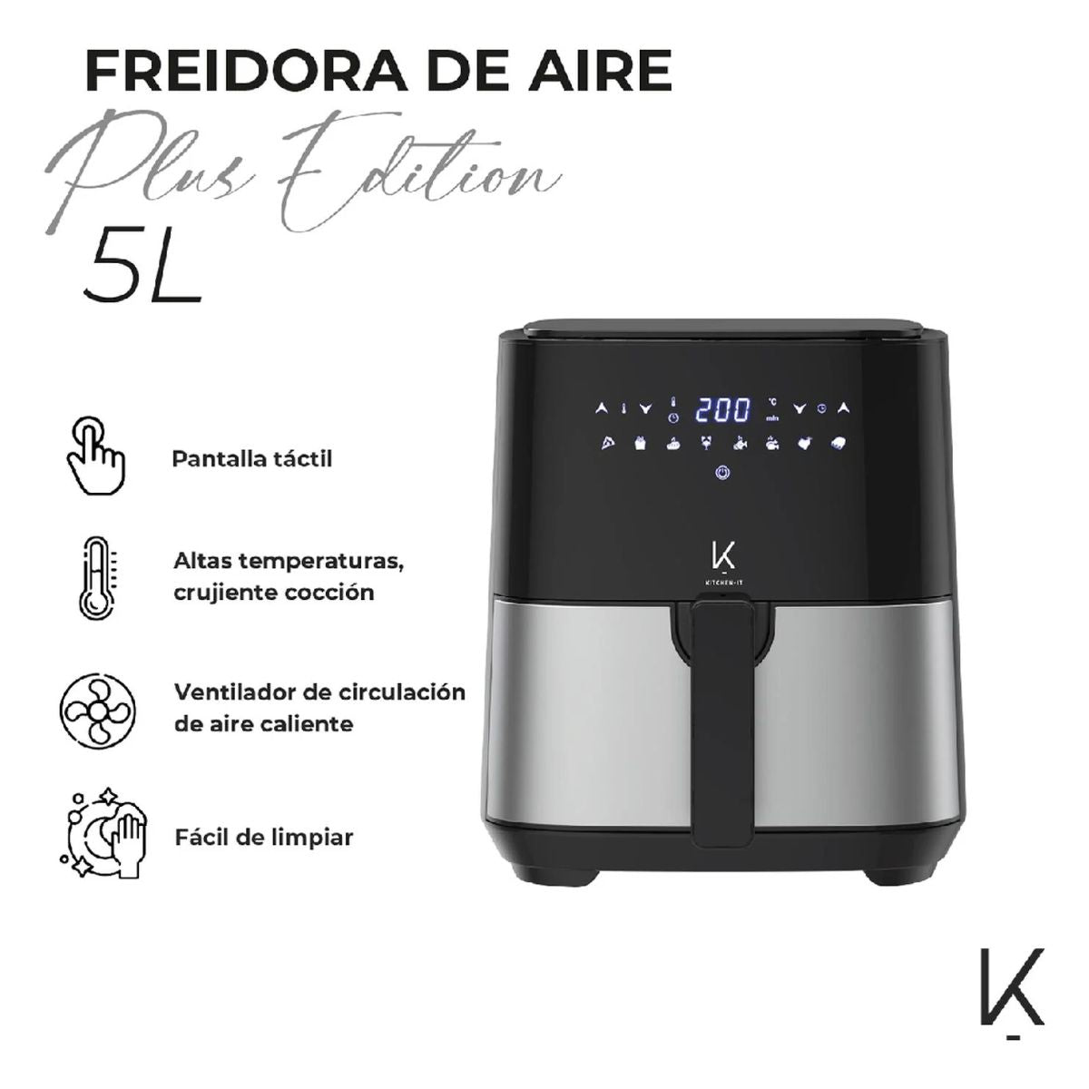Freidora De Aire Plus Edition 5L Kitchen It
