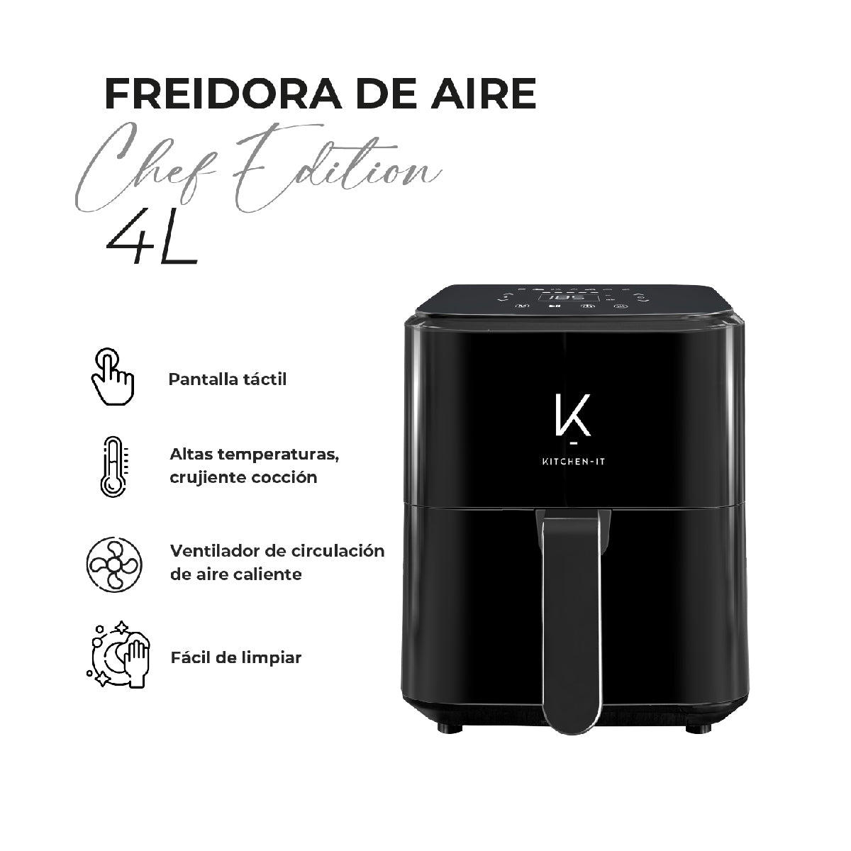 Freidora de Aire Chef Edition 4L Kitchen It