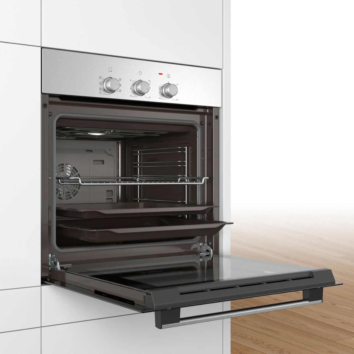 Horno 60 cm 3D Hotair Serie 2 HBF031BR0 Inox Bosch