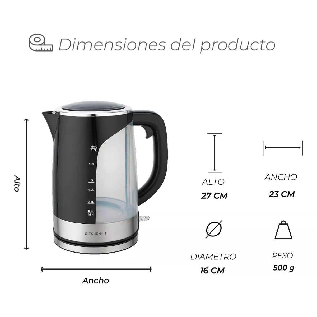 Hervidor Big Edition 2.5L Kitchen It