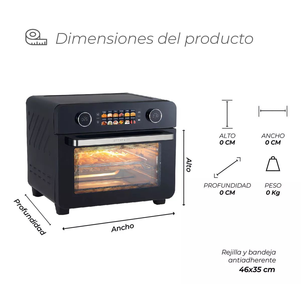 Horno Freidora De Aire Smart Edition 25L Kitchen It