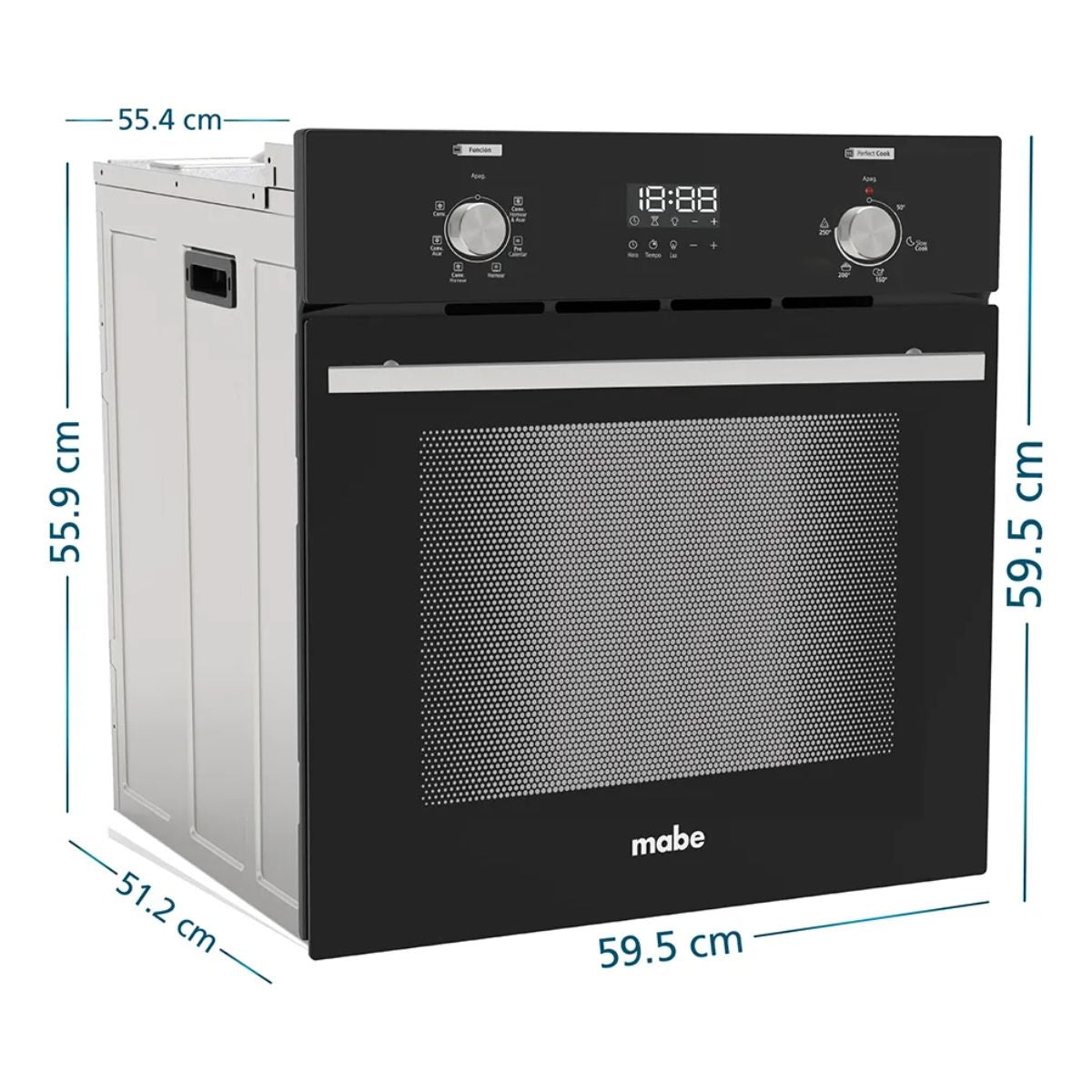Horno Eléctrico Empotrable 54L 60cm HM6045EXN0 Mabe