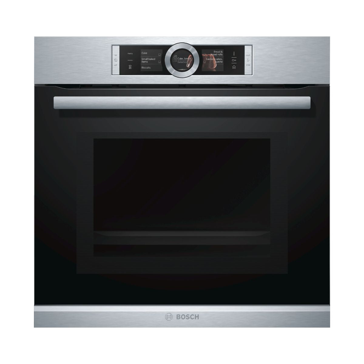 Horno con Microondas 60 cm 4D Hotair Vapor Serie 8 HNG6764S1 Bosch