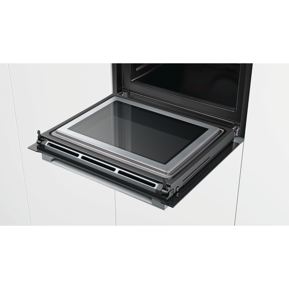 Horno con Microondas 60 cm 4D Hotair Vapor Serie 8 HNG6764S1 Bosch