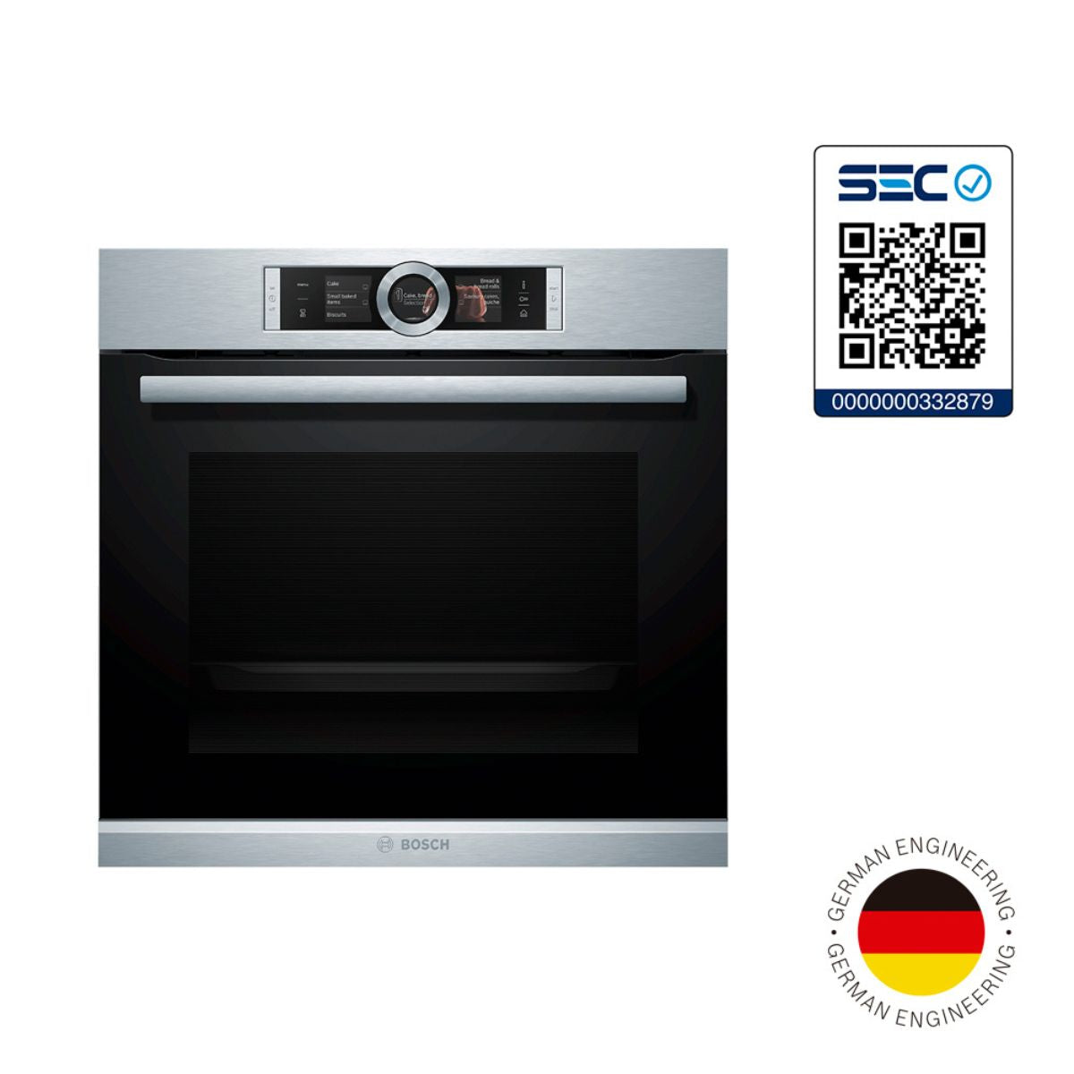 Horno a Vapor 60 cm HSG636BS1 Inox Serie 8 Bosch