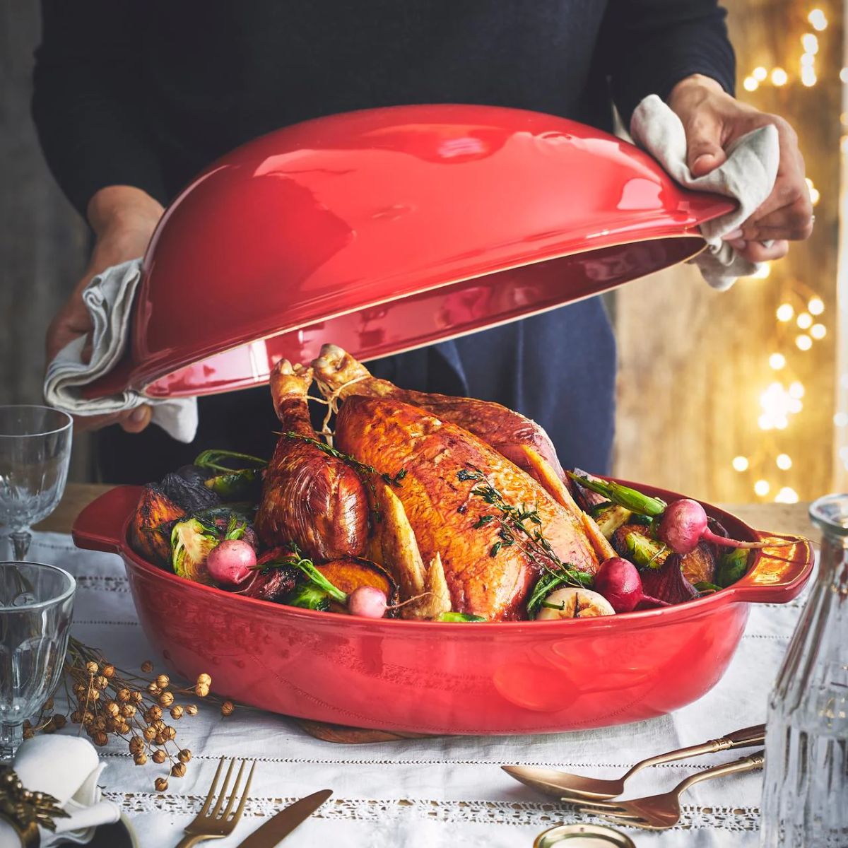 Horno Grande de Cerámica para Asar Carne Emile Henry