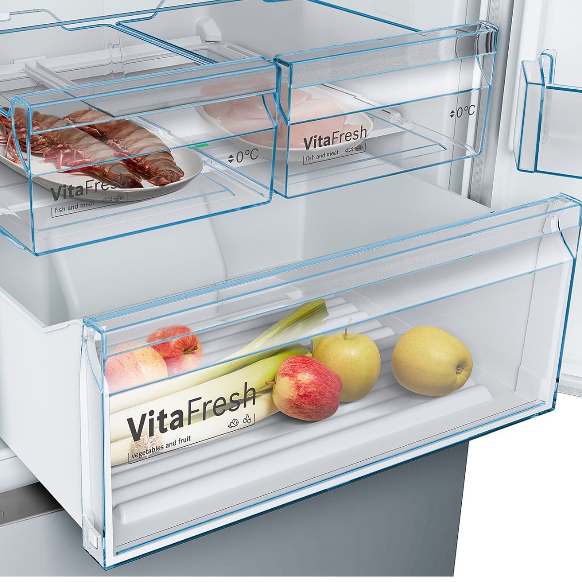 Refrigerador Combi Serie 4 KGN49XIEA Inox Bosch