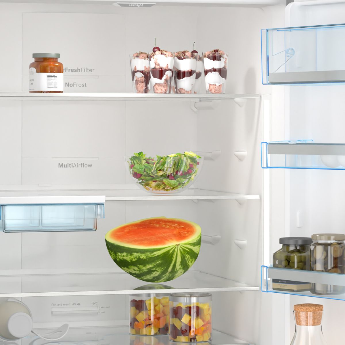 Refrigerador Serie 6 KGN56LBE0N Combi 505 Lts Bosch