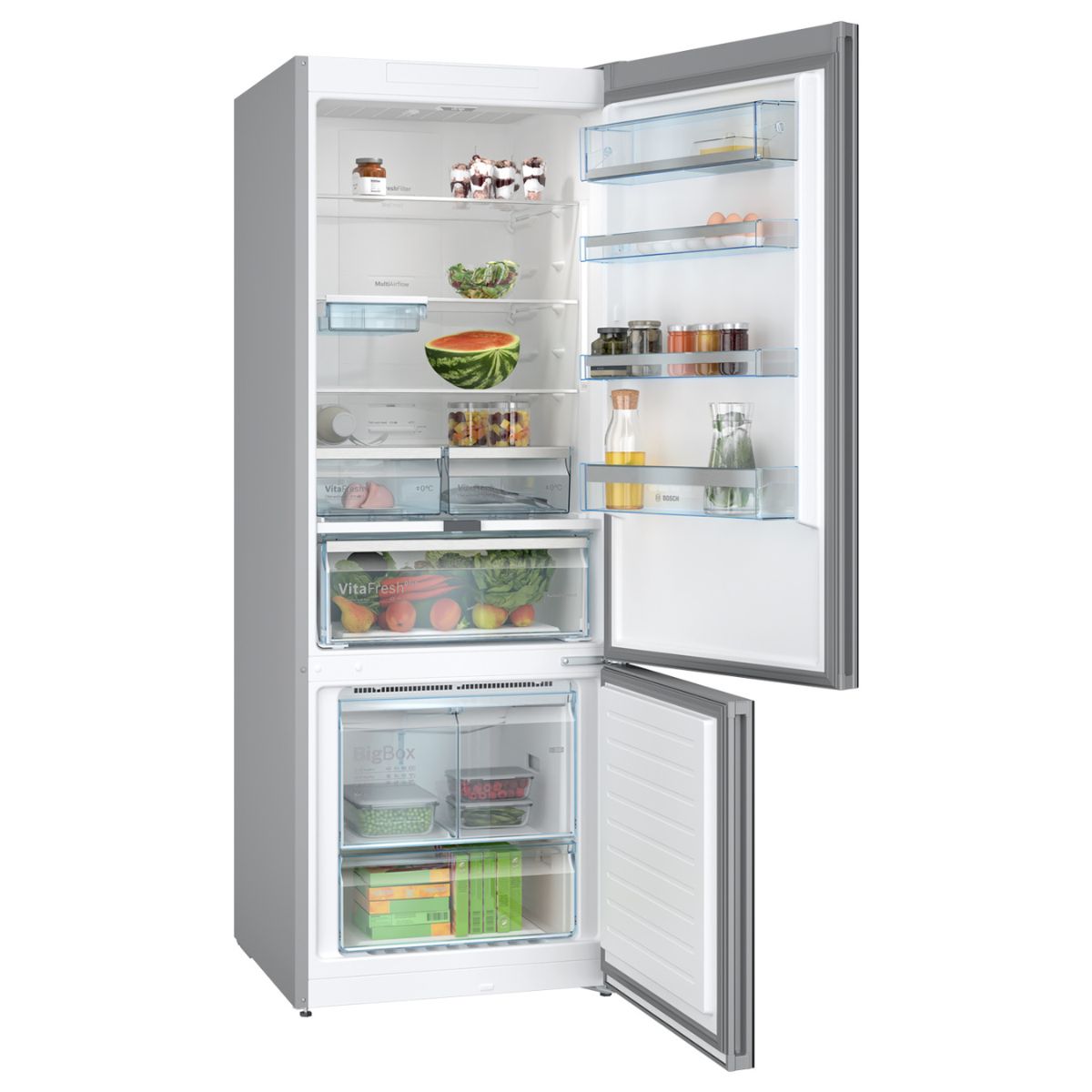 Refrigerador Serie 6 KGN56LBE0N Combi 505 Lts Bosch