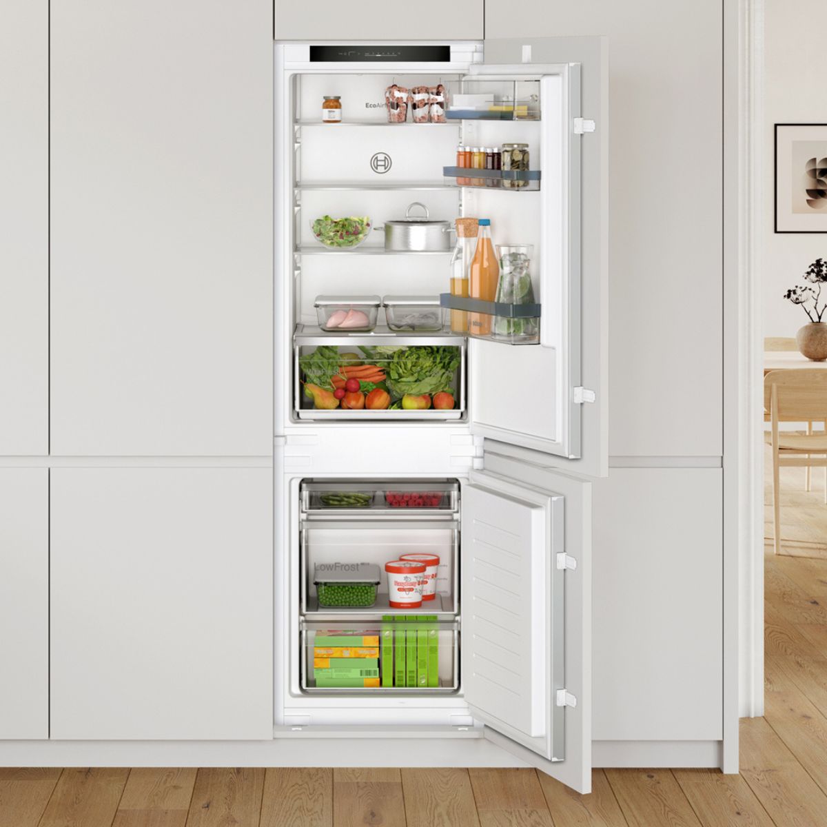 Refrigerador Combi Panelado Serie 4 KIV86VSE0 Bosch
