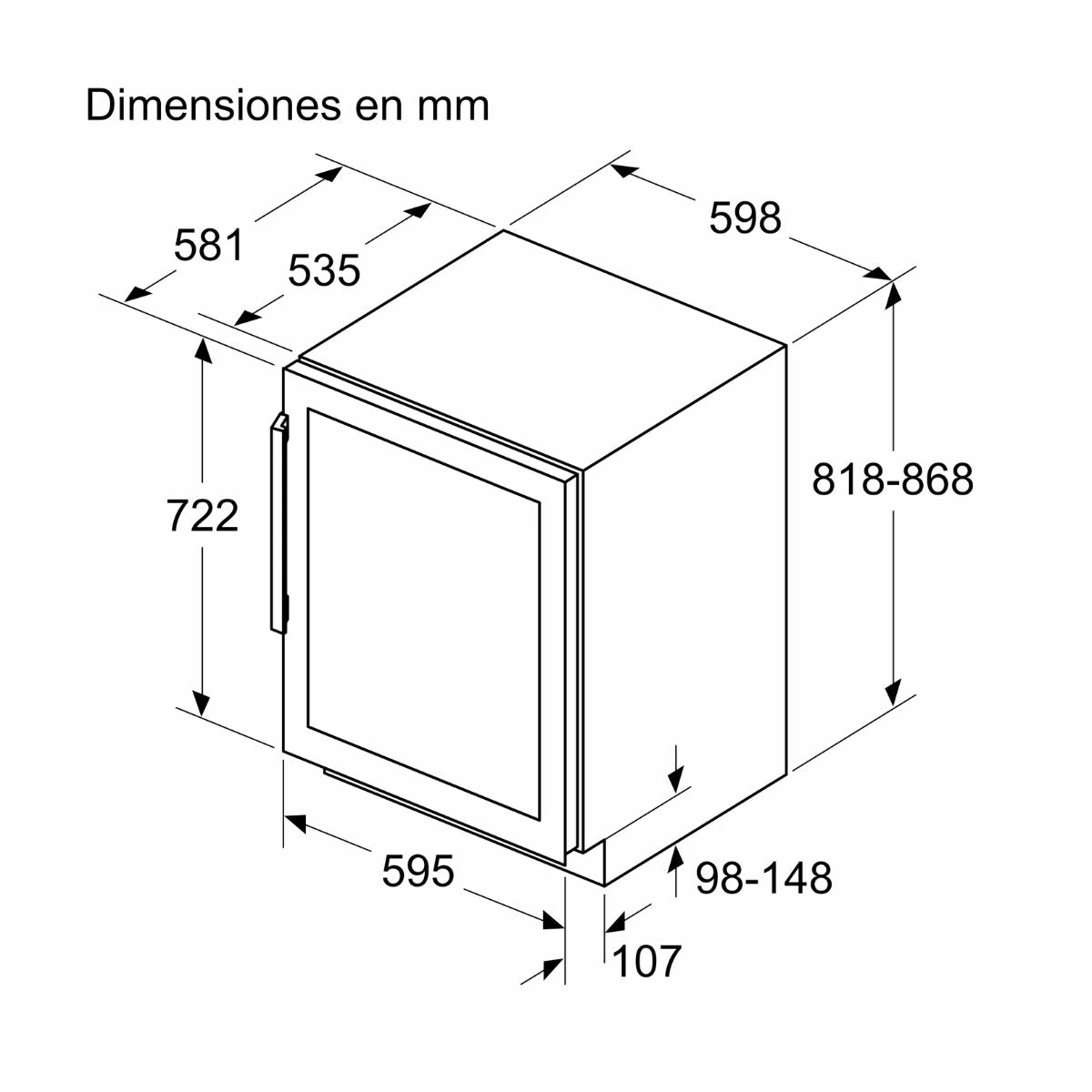 Vinoteca integrable Serie 6 KUW21AHG0 Bosch